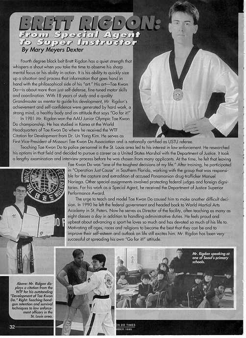 Master Rigdon Page 1 TKD Times